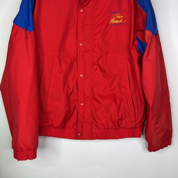 Vintage Team Menard Red Lightweight Racing Jacket Size Medium - Picture 3 of 11